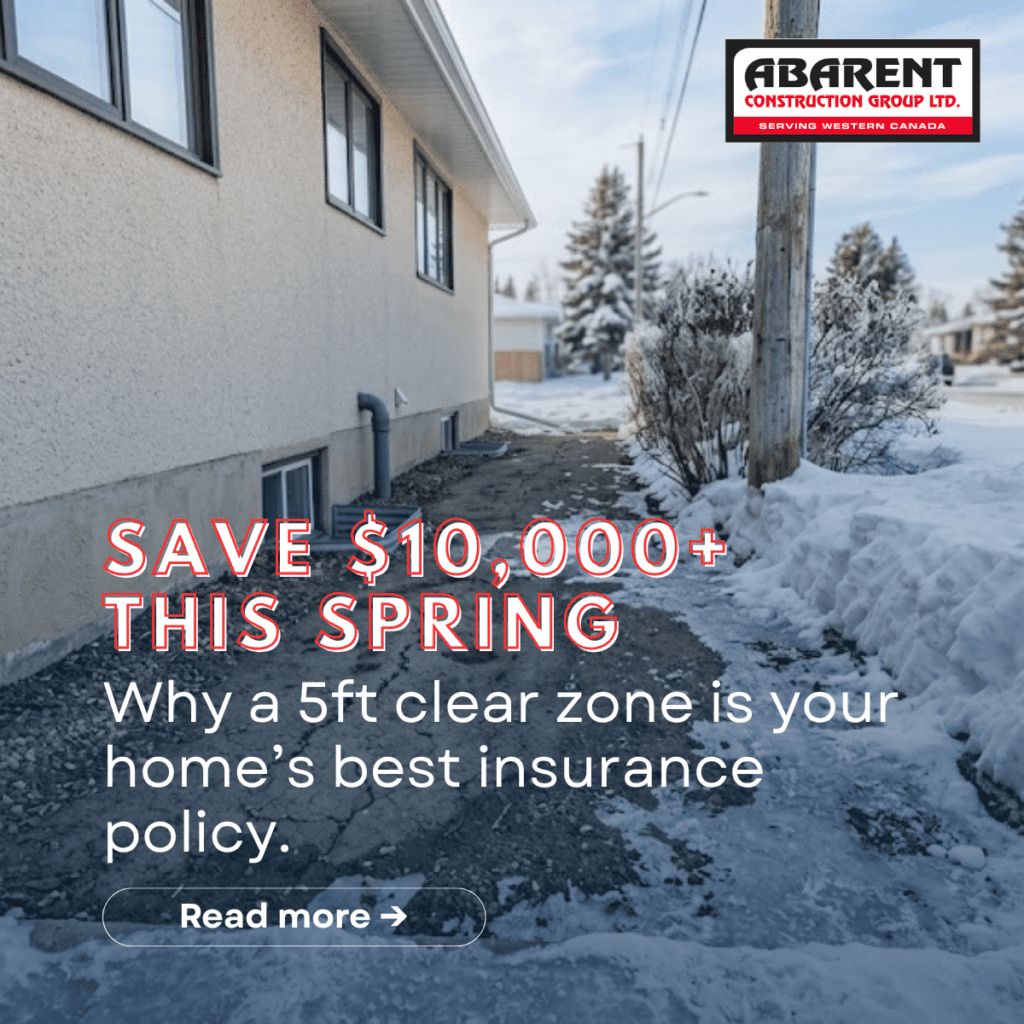 5 foot rule foundation snow removal around house