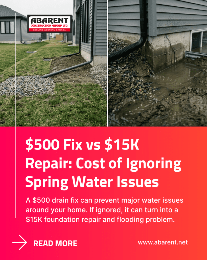 $500 Fix vs $15K Repair: Cost of Ignoring Spring Water Issues