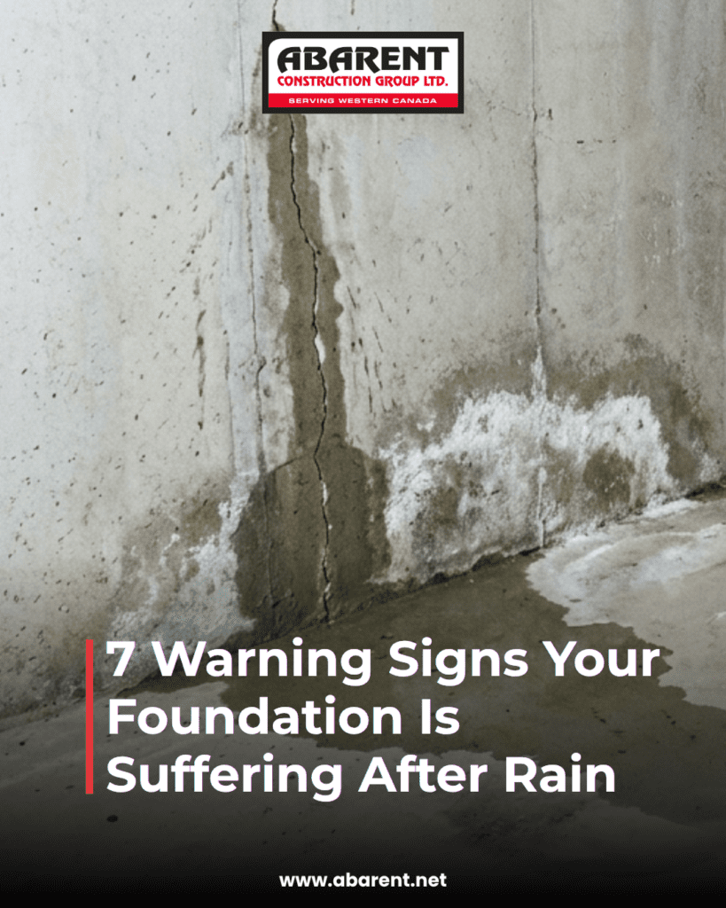 7 Foundation Warning Signs After Heavy Rain in Edmonton Home