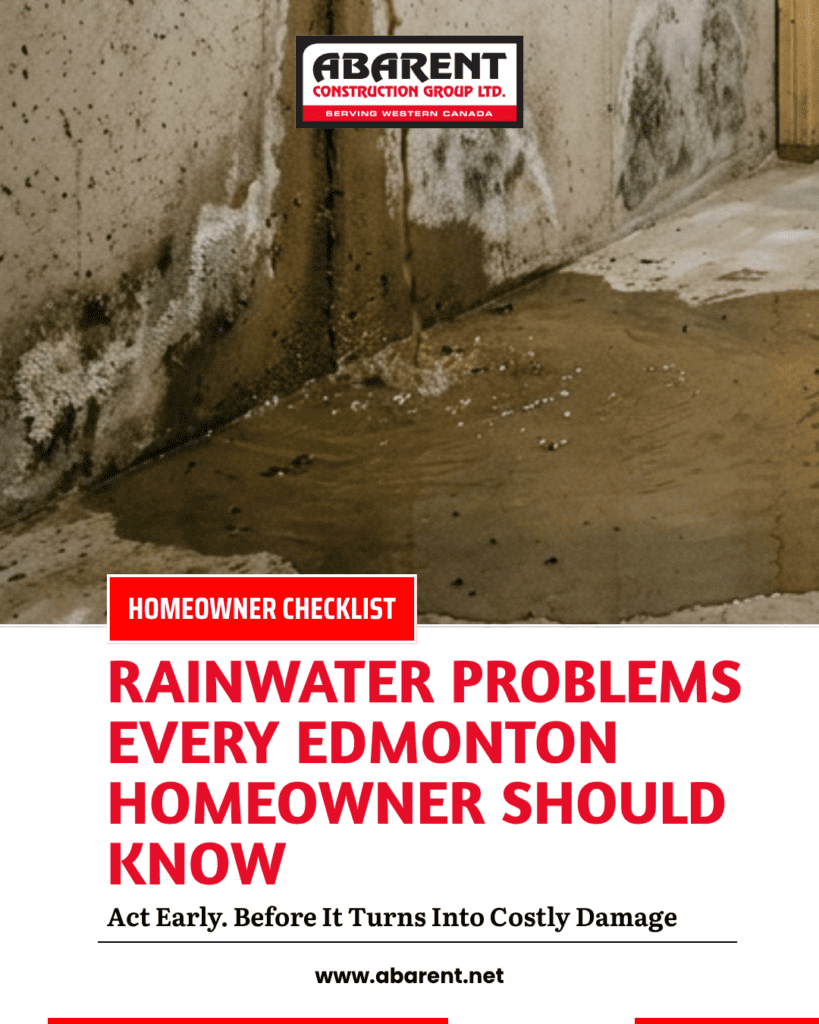 Rainwater Problems in Edmonton: Causes, Signs & Fixes (2026)