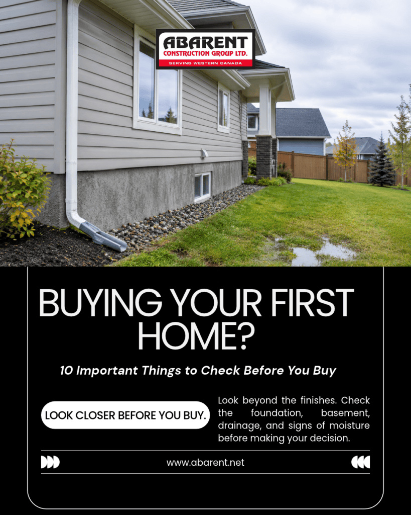 Buying your first home in Edmonton – checking the foundation and basement for hidden problems