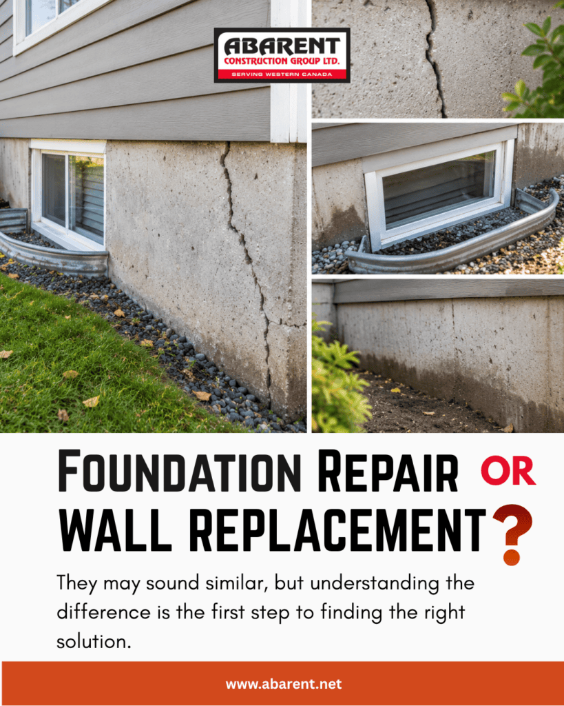 Foundation Repair vs. Wall Replacement: Edmonton Homeowner Guide
